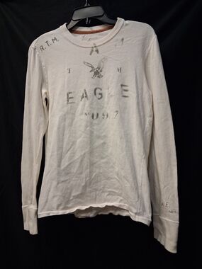 American Eagle Outfitters White Long Sleeve Graphic Tee